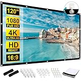 Frocopo 120 inch Projector Screen, 16:9 Foldable