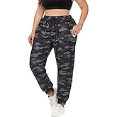 TIYOMI Plus Size Sweatpants for Women Running Pants High Waisted Joggers Lounge Pants with Pockets XL-5XL
