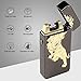 Kivors Windproof Flameless Electronic Double Pulse Plasma Arc Lighter USB Rechargeable No Gas Metal Relief Tiger Lighter