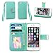 iPhone 6S Case/iPhone 6 Case, IZENGATE [Classic Series] Wallet Case Premium PU Leather Flip Cover Folio with Stand for Apple iPhone 6 (2014) / Apple iPhone 6S (2015) (Mint)