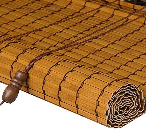 ROLLER BLINDS YXX- Roller Shades with Valance for Window Blackout - Outdoor Patio/Door/Balcony/Furniture Bamboo Roller Shades (color : #3, Size : 90x120cm)