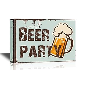 Beer Party with Glass of Beer