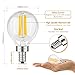 Albrillo E12 LED Candelabra Bulb 4W, 40 Watt Light Bulbs Equivalent, Warm White 2700K, 6 Pack