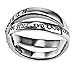 Be Still Radiance Ring Silver Stainless Steel Cubic Zirconium With Verse Psalm 46:10