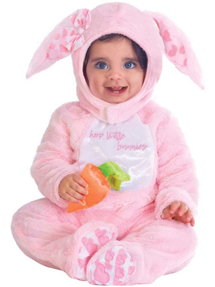 (PKT) (9903213) Child Girls Pink Little Wabbit Costume (03-06m)