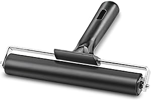 YORWE Rubber Roller, Ideal for Anti Skid Tape Construction Tools, Print, Ink and Stamping Tools (8-Inch, Black)