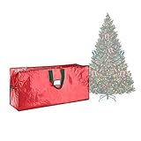 Elf Stor 83-DT5510 Premium Christmas Bag Holiday Large for up to 7.5 Ft Tree, Foot, Red
