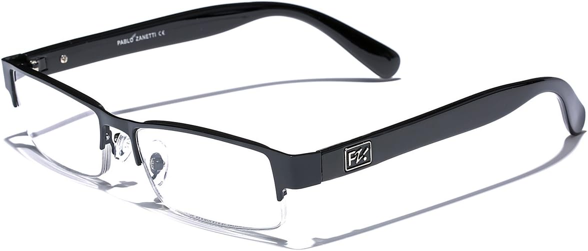 Rectangular Half Frame Reading Glasses Fashion Designer Eyeglasses