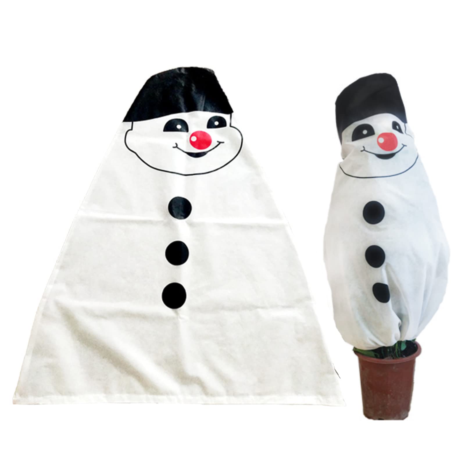 2pcs Christmas Frost protection For Plants Garden Fleece Plant Cover Horticultural Fleece, Winter Plant Covers Freeze Protection Warming Blanket Winter Frost Cold Garden Greenhouse Bags (old boy)