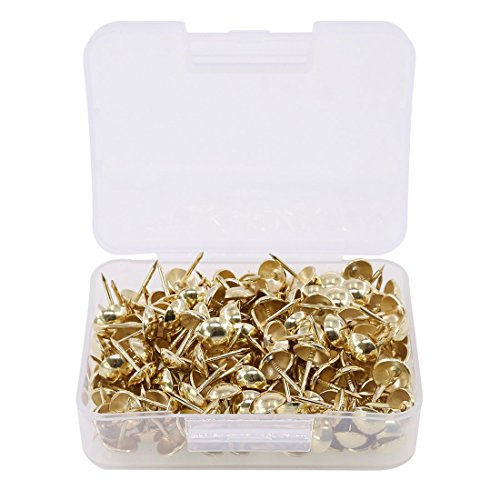 image for Hilitchi 200-Pieces 7/16''(11mm) Antique Upholstery Nails Tacks Furnit