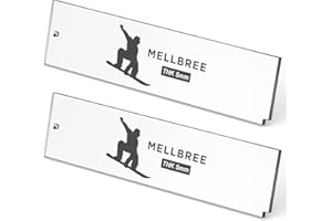 Mellbree Ski Wax Scraper, 2Pack Snowboard Wax Plastic Scraper Ski Snowboard Wax Scrape 5mm