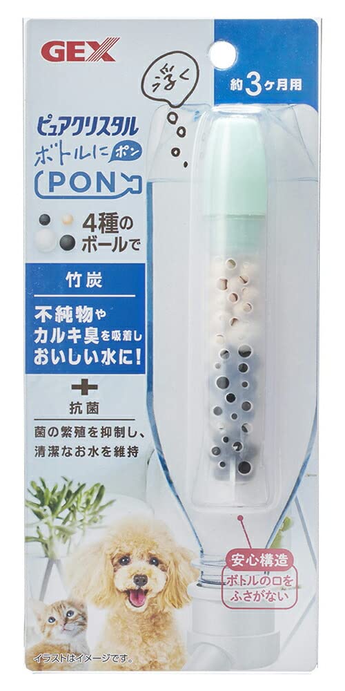 （まとめ買い）GEX（ジェックス） ピュアクリスタル ボトルにPON 竹炭3ヶ月 ペット用品 【×3】商品画像