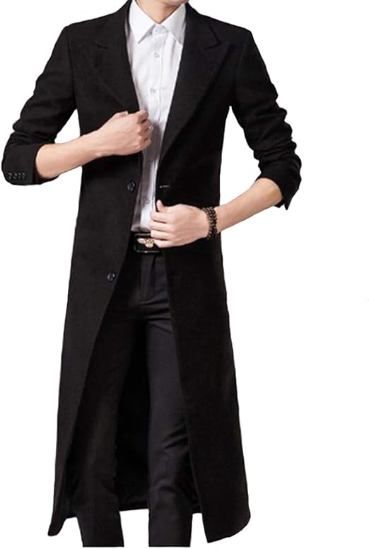 Amazon Jhijsc コート メンズ ロング チェスターコート 膝下 ジャケット 秋冬 無地 長袖 ビジネス 大きいサイズ コート ジャケット 通販