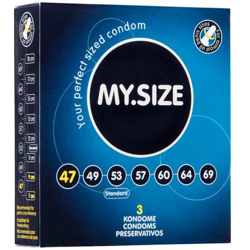 My Size Condoms 47mm x3 Slim Trim Small Condoms (German Engineering at its best) by My Size