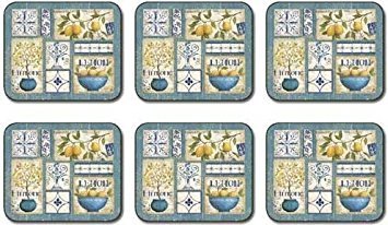 Jason Zest of Yellow Coasters - Set of 6