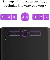 HUION Inspiroy H610X 10x6.25 Inch Graphics Tablet 8192 Pen Pressure view 2
