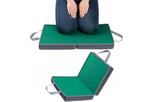OFiSEXPT Gardening Knee Pads, Kneeler Pad, Garden Knee Support Board, Working Floor Mat,Memory Foam Kneeling Pad for Bathing Yoga(Gray&Green)