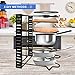 Pots and Pans Organizer Rack 8 Tiers Adjustable Pot Lid Holders, 3 DIY Ways