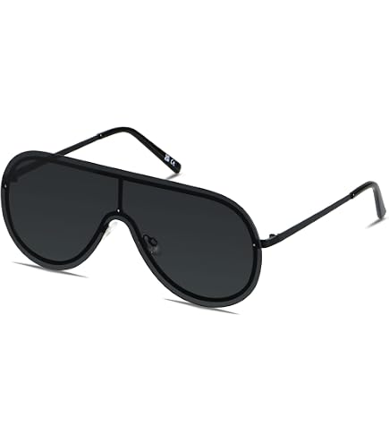 Amazon.com: FLAWLESS EYEWEAR Flat Top Oversized Shield  display picture 3