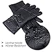 GLOUE Men’s Gloves Waterproof Touchscreen Thick Gloves Keep Warm in Winter Outdoor Cycling Gloves For Men, Black … (03)