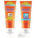Covert Flasks 8 oz Hidden Sunscreen Alcohol Flasks, 2-Pack