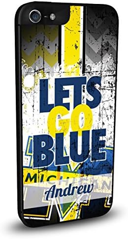 Custom NCAA Michigan Wolverines Personalized Cell Phone Case for iPhone 5/5s