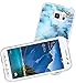 MUQR Case Bumper Rubber Gel Silicone Slim Drop Proof Protection Cover Compatible with Samsung Galaxy S6 Active & Blue Marble Pattern