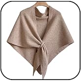 Lyfange Shawl Wraps for Women Warm Pashmina Wrap Knitted Triangle Scarf Wool Cashmere Shoulder Top Sweater Shawls Scarf