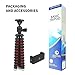 COMDY rrx-697 Mini Cell Phone Tripod Stand, Flexible Mobile Phone Holder, Octopus Mount for iPhone, Samsung, Camera - Black and Red