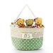 Alishare 4 Pockets Linen Cotton Fabric Pouch Wall Door Closet Hanging Storage Organizer Bag Multi-Functional Living Room Bedroom Bathroom Saver Bag