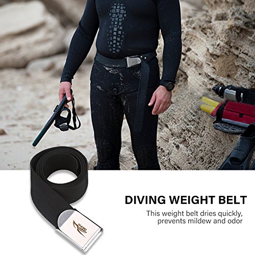 image for Alomejor Diving Weight Belt Stainless Steel with Buckle Scuba Diving P