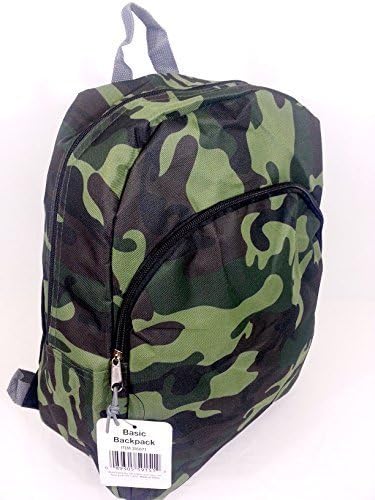 17" Backpack Camouflage Book Bag.