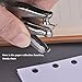 Shappy Metal Hole Punchers Single Hole Punch Paper Puncher Ticket for School, Home and Office, 3 Pack (1/4 Inch Hole)
