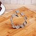 OUNONA 4pcs St.Patrick's Day Shamrock Cookie Cutters Set Non-stick Cookie Molds Cupcake Fondant Biscuit Moulds(Stainless Steel) (4pcs)