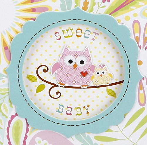 C.R. Gibson 'Sweet Baby' Pink Owl First Five Years Girl Memory Baby Book, 64pgs, 10'' W x 11.75'' H