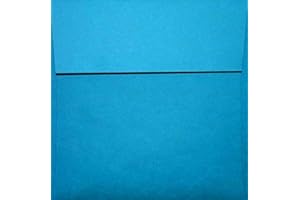 LUXPaper Square Invitation Envelopes | Peel & Press | 6 1/2" x 6 1/2" | Pool Blue | 80lb. Text | 50 Qty