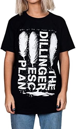 Officia Comic Saint The Dillinger Escape Plan Feathers T-Shirt Plagiarism