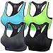 Lataly Womens Racerback Sports Bras Seamless High Impact Support Workout Yoga Bra