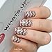 Whats Up Nails - Regular Zig Zag Vinyl Tape Stencils for Nail Art Design (1 Sheet, 122 Strips)