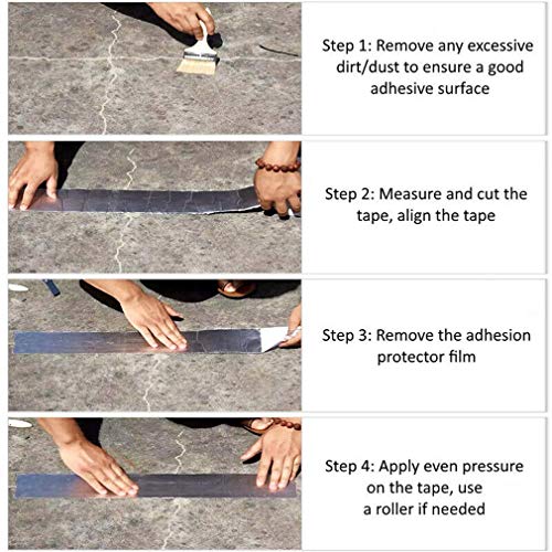 Starke Qualität wasserdichtes Klebeband Butylkautschuk Aluminiumfolie Tape, für Dachleckage, Oberflächenriss… – Bild 6