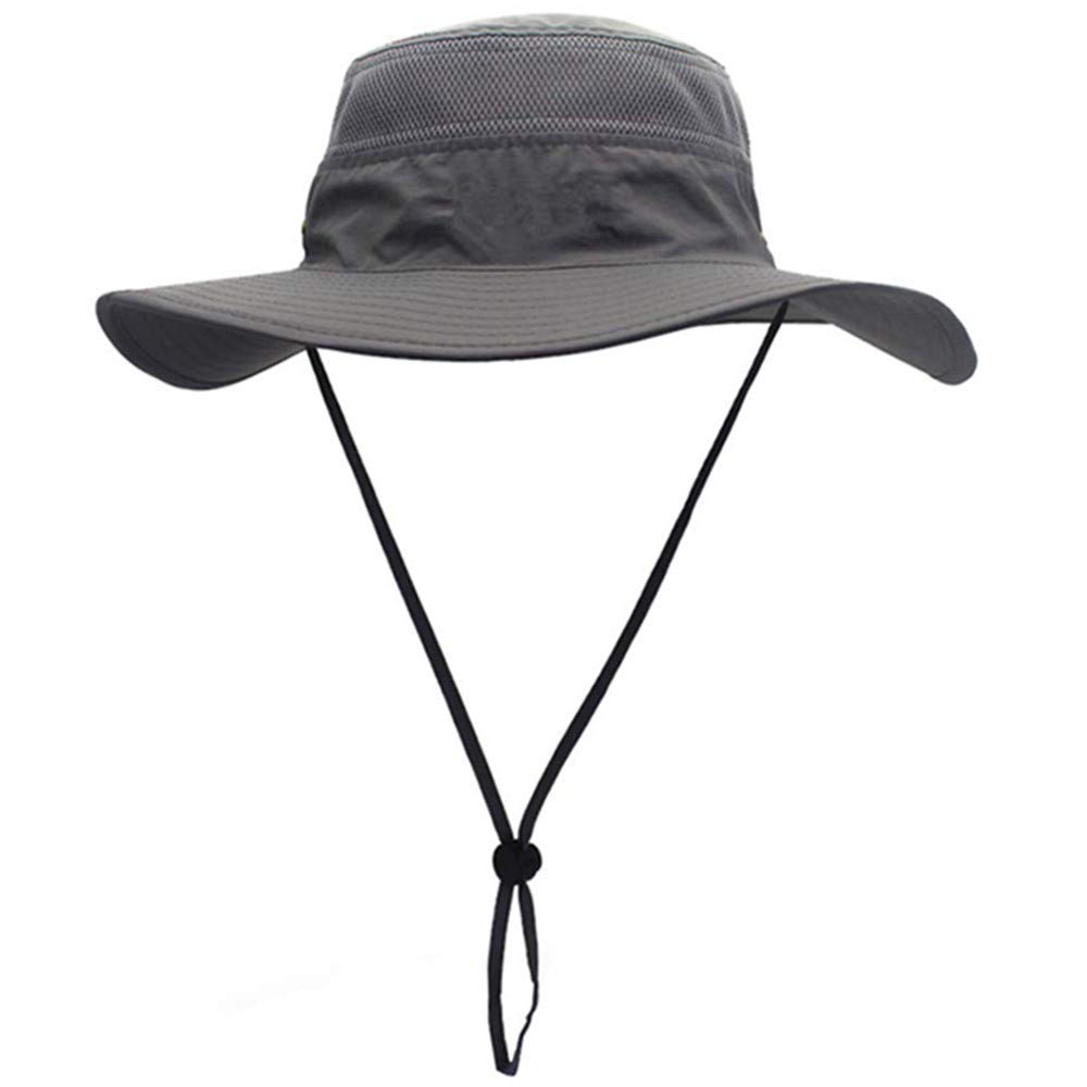 BJ-SHOP Bucket Hats,Beach Hat Foldable Fishing Cap Quick Drying Sun Hat lightweight Boonie Hat,Black or Grey