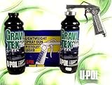 U-Pol 721-2/726 BLACK CHIPGUARD PROTECTOR 1L KIT W/2 CANS BLACK & GUN