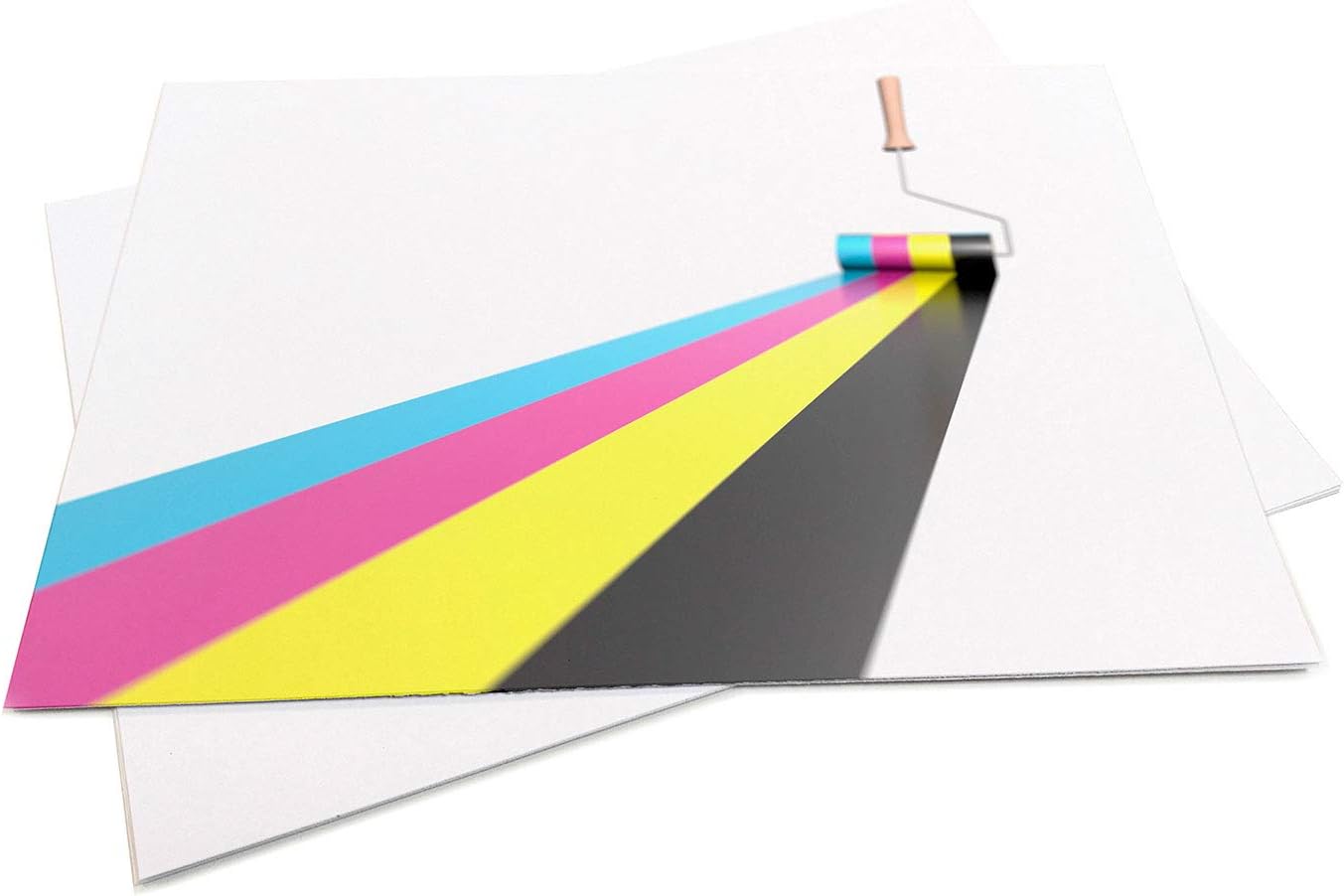 50 Sheets Premium A4 Self Adhesive Vinyl Sheets Waterproof (PVC) Matte White Sticker Sheets Inkjet Laser Printable, 100 GSM - Image 3