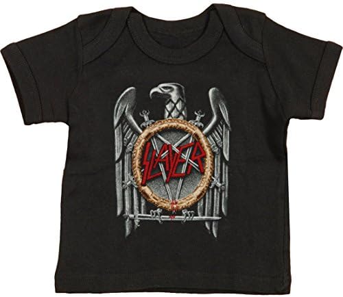 Slayer Baby Boys' Silver Eagle Childrens T-shirt 6 - 12 Months Black
