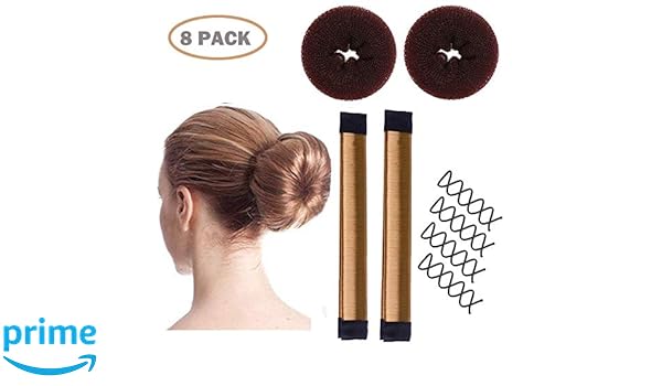 Aisonbo Magic Hair Bun Maker 3 Pack French Twist Donut Maker Easy