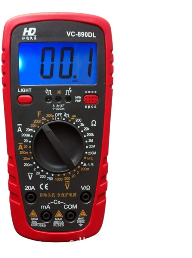 Yadianna Digital Multimeter Portable Handheld Meter High Precision