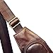 Leather Sling Bag Crossbody Backpack for Men Women Outdoor Travel Shoulder Chest Daypack