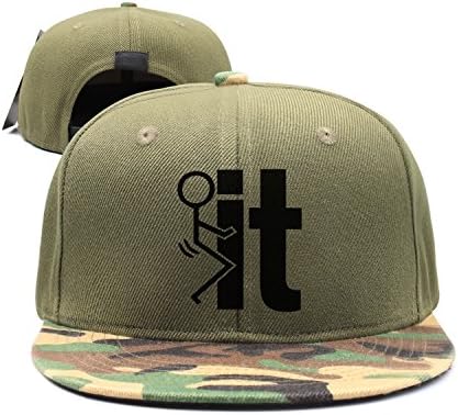 Megashirtz Unisex Baseball Cap Snapback Hat Printed Cute Camouflage Cap F-k It Trucker Cap Hip Hop Hat