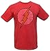 Bioworld Men's Flash Logo T-Shirt,Red,Medium