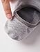 VERO MONTE 4 Pairs Mens No Show Socks GREY 8.5-10.5 for Middle Profile Shoes 136822
